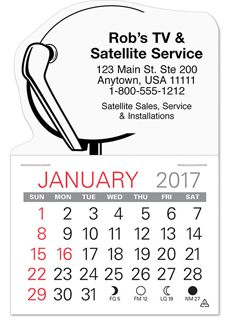 SATELLITE  Easy Stick® Calendar 